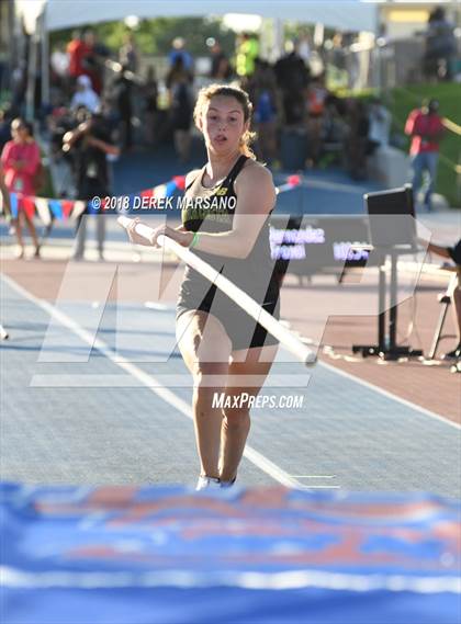Thumbnail 3 in CIF State Track and Field Championships (Girls Pole Vault Qualifying) photogallery.