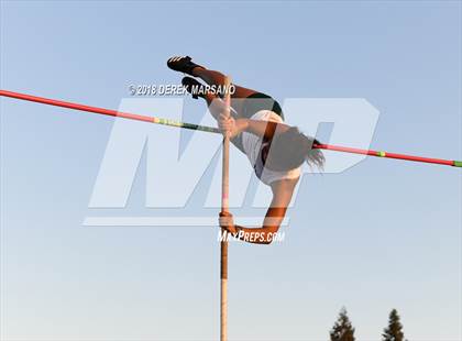 Thumbnail 3 in CIF State Track and Field Championships (Girls Pole Vault Qualifying) photogallery.