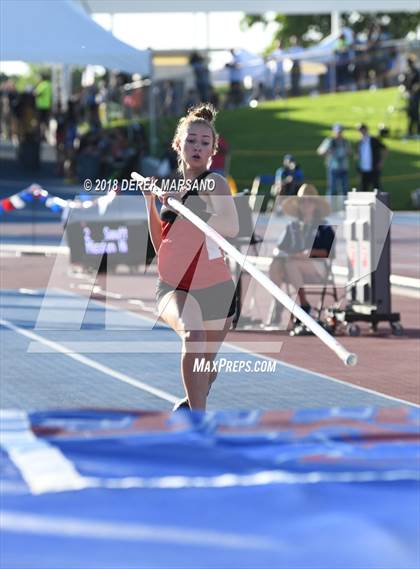 Thumbnail 1 in CIF State Track and Field Championships (Girls Pole Vault Qualifying) photogallery.
