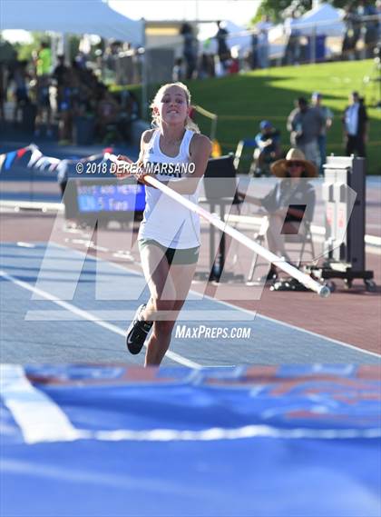 Thumbnail 1 in CIF State Track and Field Championships (Girls Pole Vault Qualifying) photogallery.