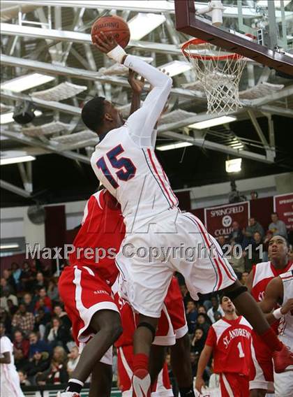 Thumbnail 3 in Findlay Prep vs. St. Andrew's (Spalding Hoophall Classic) photogallery.