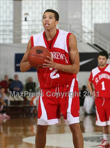 Thumbnail 3 in Findlay Prep vs. St. Andrew's (Spalding Hoophall Classic) photogallery.