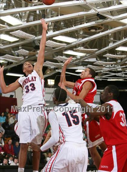 Thumbnail 1 in Findlay Prep vs. St. Andrew's (Spalding Hoophall Classic) photogallery.