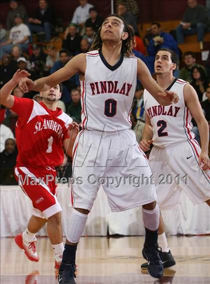 Thumbnail 3 in Findlay Prep vs. St. Andrew's (Spalding Hoophall Classic) photogallery.