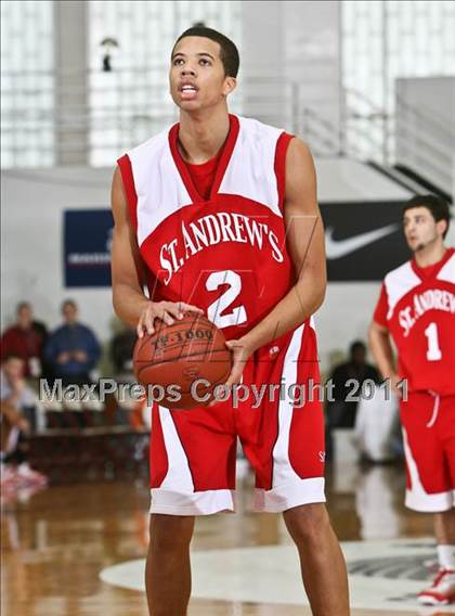 Thumbnail 1 in Findlay Prep vs. St. Andrew's (Spalding Hoophall Classic) photogallery.