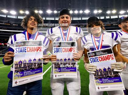 Thumbnail 3 in Benjamin @ Oglesby (UIL 1A D2 Football Final) photogallery.