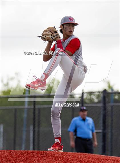 Thumbnail 3 in Lopez @ Sharyland (UIL Region IV 5A Bi- District Baseball Game 3) photogallery.