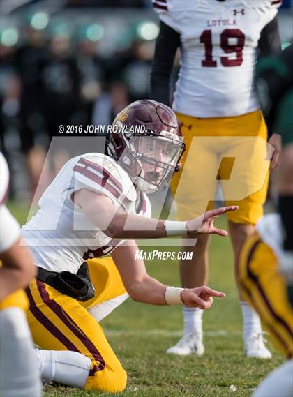 Thumbnail 1 in Glenbard West vs. Loyola Academy (IHSA Class 8A Semifinal) photogallery.