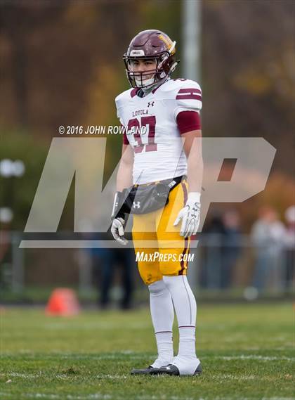 Thumbnail 1 in Glenbard West vs. Loyola Academy (IHSA Class 8A Semifinal) photogallery.