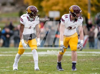 Thumbnail 2 in Glenbard West vs. Loyola Academy (IHSA Class 8A Semifinal) photogallery.
