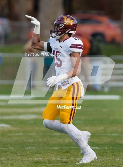 Thumbnail 2 in Glenbard West vs. Loyola Academy (IHSA Class 8A Semifinal) photogallery.