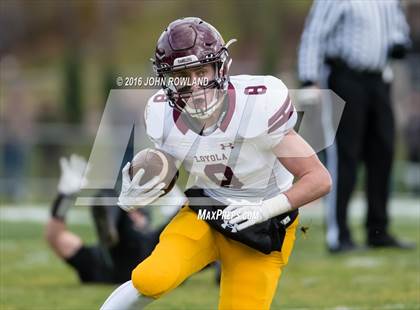 Thumbnail 2 in Glenbard West vs. Loyola Academy (IHSA Class 8A Semifinal) photogallery.