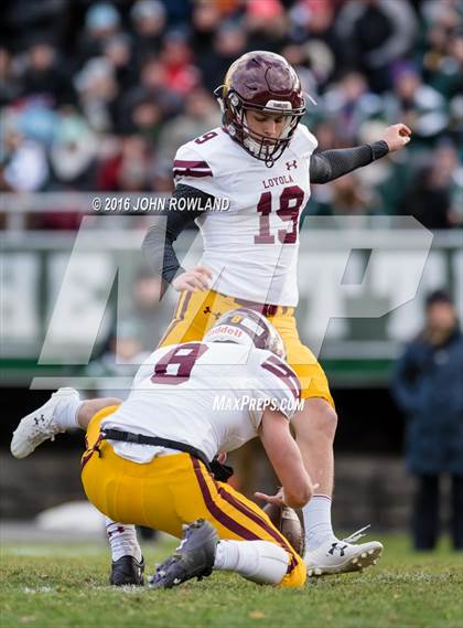Thumbnail 1 in Glenbard West vs. Loyola Academy (IHSA Class 8A Semifinal) photogallery.