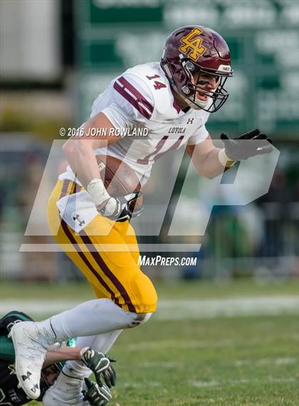 Thumbnail 2 in Glenbard West vs. Loyola Academy (IHSA Class 8A Semifinal) photogallery.