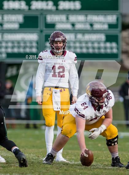 Thumbnail 1 in Glenbard West vs. Loyola Academy (IHSA Class 8A Semifinal) photogallery.