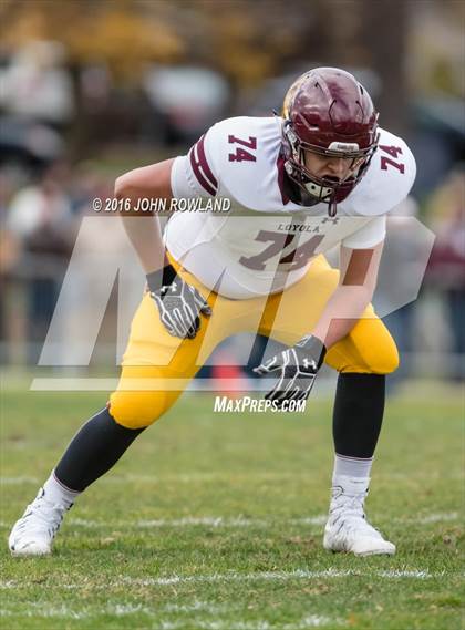 Thumbnail 3 in Glenbard West vs. Loyola Academy (IHSA Class 8A Semifinal) photogallery.