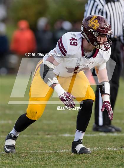 Thumbnail 1 in Glenbard West vs. Loyola Academy (IHSA Class 8A Semifinal) photogallery.