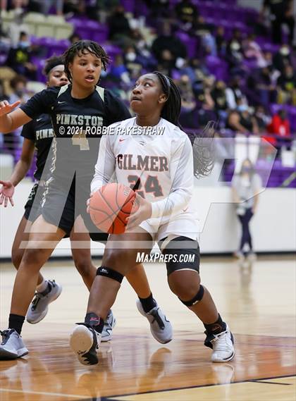 Thumbnail 1 in Gilmer vs. Pinkston (UIL 4A Regional Finals) photogallery.