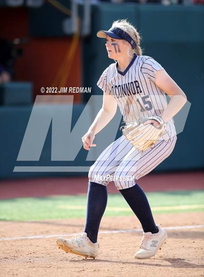 Thumbnail 2 in O'Connor vs. Americas (UIL 6A Softball Semifinal) photogallery.