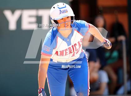 Thumbnail 2 in O'Connor vs. Americas (UIL 6A Softball Semifinal) photogallery.