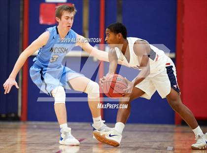 Thumbnail 1 in North Carolina School of Science & Math vs. Jordan (Jordan Falcons MLK Classic) photogallery.
