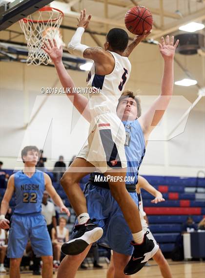 Thumbnail 2 in North Carolina School of Science & Math vs. Jordan (Jordan Falcons MLK Classic) photogallery.