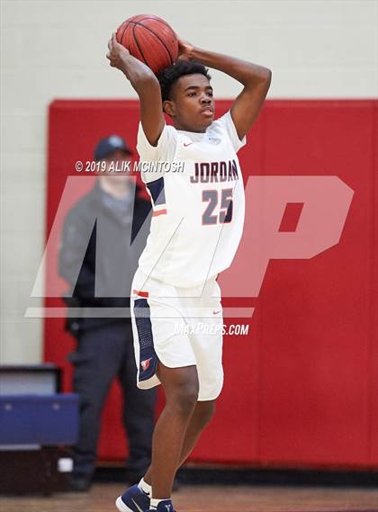 Thumbnail 2 in North Carolina School of Science & Math vs. Jordan (Jordan Falcons MLK Classic) photogallery.