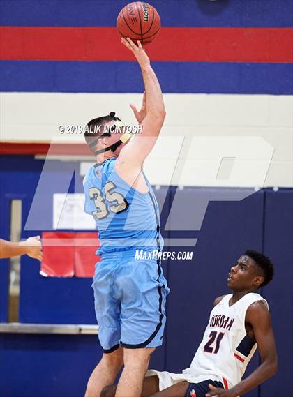 Thumbnail 1 in North Carolina School of Science & Math vs. Jordan (Jordan Falcons MLK Classic) photogallery.