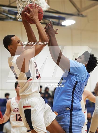 Thumbnail 1 in North Carolina School of Science & Math vs. Jordan (Jordan Falcons MLK Classic) photogallery.