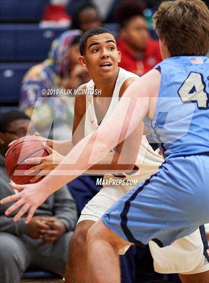 Thumbnail 2 in North Carolina School of Science & Math vs. Jordan (Jordan Falcons MLK Classic) photogallery.