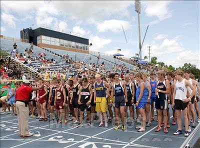 Thumbnail 1 in NCHSAA 2A State Championships (Boys Track Events) photogallery.