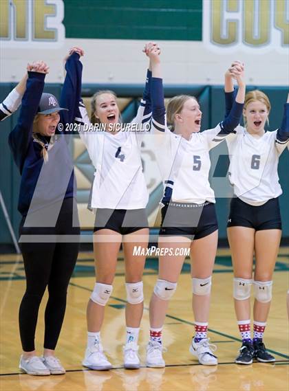 Thumbnail 2 in American Leadership Academy - Gilbert North vs Snowflake (AIA 3A Semifinal) photogallery.