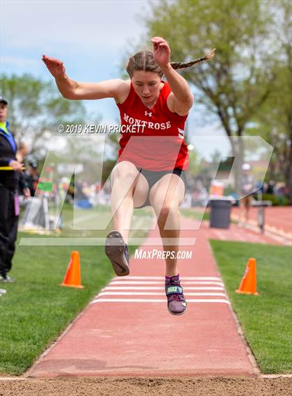 Thumbnail 3 in CHSAA Track and Field 4A Championships (Girls Triple Jump)  photogallery.