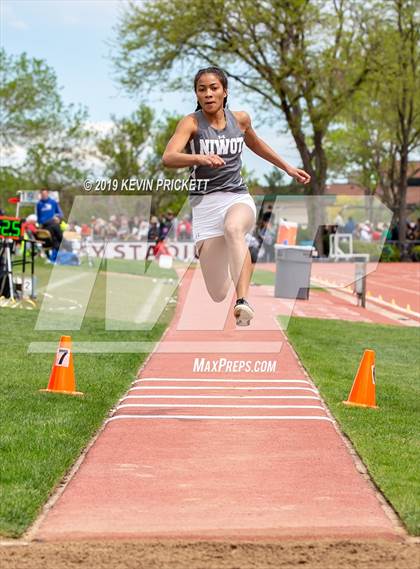 Thumbnail 2 in CHSAA Track and Field 4A Championships (Girls Triple Jump)  photogallery.
