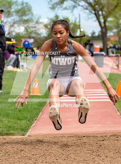 Thumbnail 2 in CHSAA Track and Field 4A Championships (Girls Triple Jump)  photogallery.