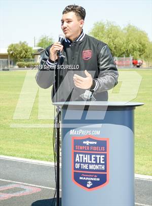 Marines H.S. Male Athlete of the Month - Michael Bosquez