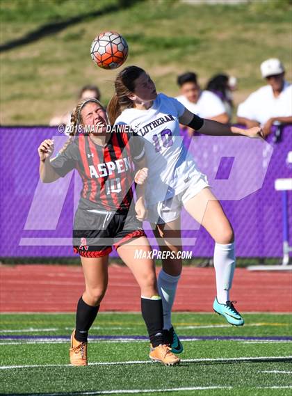 Thumbnail 2 in Lutheran vs. Aspen (CHSAA 3A Quarterfinals) photogallery.