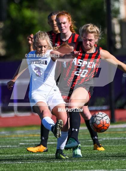 Thumbnail 2 in Lutheran vs. Aspen (CHSAA 3A Quarterfinals) photogallery.