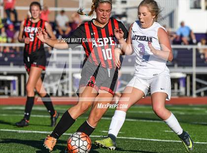 Thumbnail 2 in Lutheran vs. Aspen (CHSAA 3A Quarterfinals) photogallery.