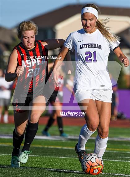 Thumbnail 1 in Lutheran vs. Aspen (CHSAA 3A Quarterfinals) photogallery.