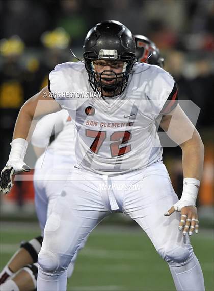 Thumbnail 2 in Del Oro vs. San Clemente (CIF State Division 1A Final) photogallery.