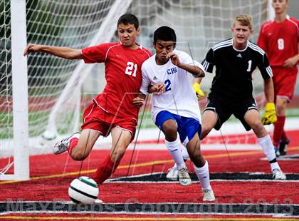 Thumbnail 1 in Nixa vs Carthage (Gateway City Soccer Classic) photogallery.