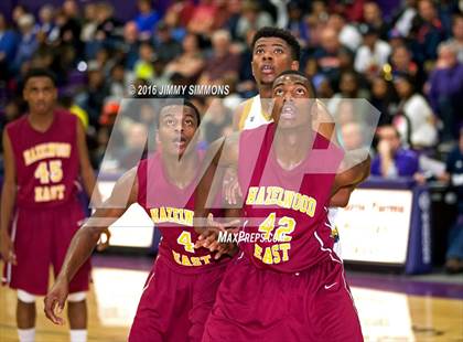 Thumbnail 1 in Althoff Catholic vs. Hazelwood East (Prairie Farms Holiday Basketball Classic) photogallery.