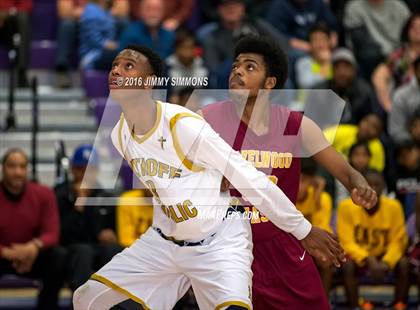 Thumbnail 2 in Althoff Catholic vs. Hazelwood East (Prairie Farms Holiday Basketball Classic) photogallery.