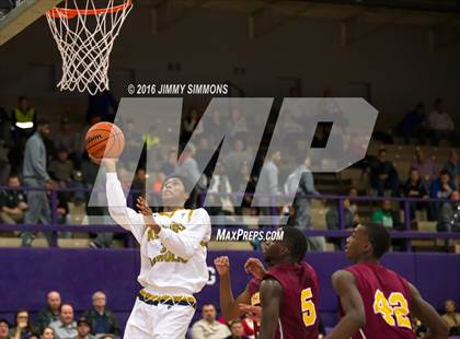 Thumbnail 1 in Althoff Catholic vs. Hazelwood East (Prairie Farms Holiday Basketball Classic) photogallery.