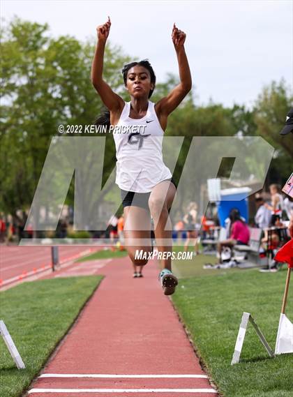 Thumbnail 3 in CHSAA Track & Field 5A Championships (Girls Long Jump) photogallery.