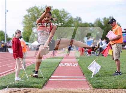 Thumbnail 3 in CHSAA Track & Field 5A Championships (Girls Long Jump) photogallery.