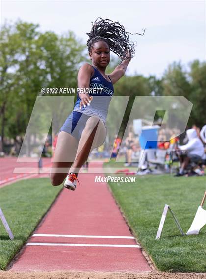 Thumbnail 2 in CHSAA Track & Field 5A Championships (Girls Long Jump) photogallery.