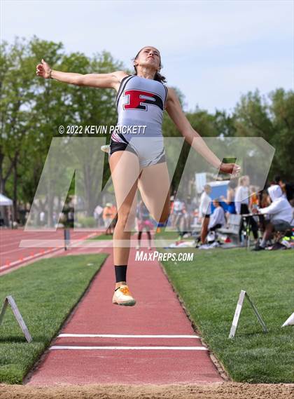 Thumbnail 3 in CHSAA Track & Field 5A Championships (Girls Long Jump) photogallery.