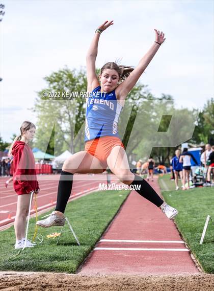 Thumbnail 3 in CHSAA Track & Field 5A Championships (Girls Long Jump) photogallery.